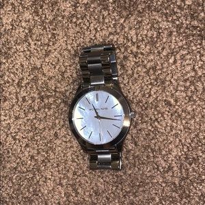Gun Metal Gray Michael Kors Watch. Opal face.